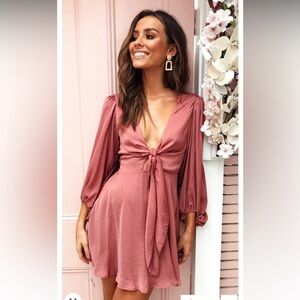 NWT Billy J Rose Sola Satin Dress (AUS 8/US 4)